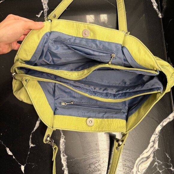 Baggallini Baby Hampton Satchel Tote Bag With Blue Interior - Picture 3 of 3